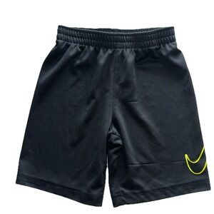 Nike Boys Athletic Shorts Black L 116-122 cm 6-7 YRS Polyester Elastic Waist